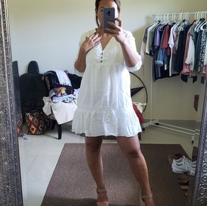 baby doll dress white